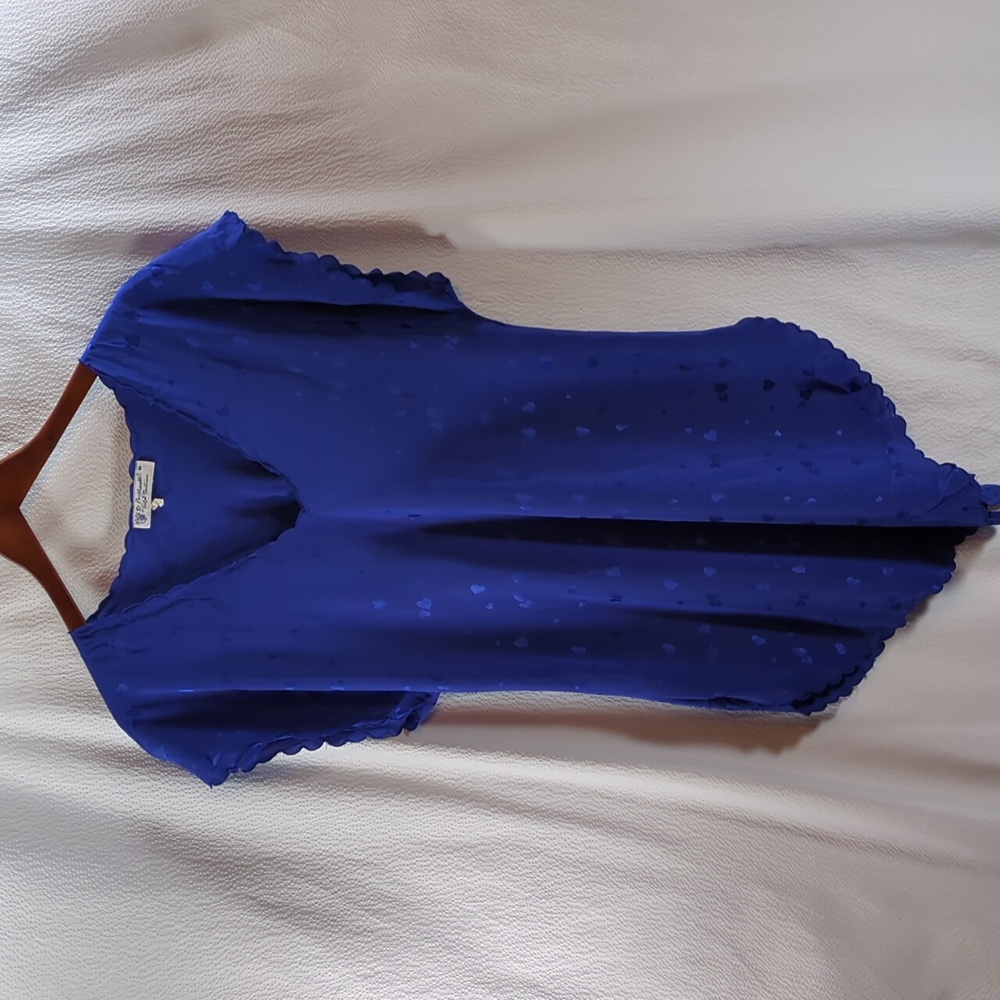 Vintage D. Porthault By Ralph Montenero Elegant Blue Women's Lingerie